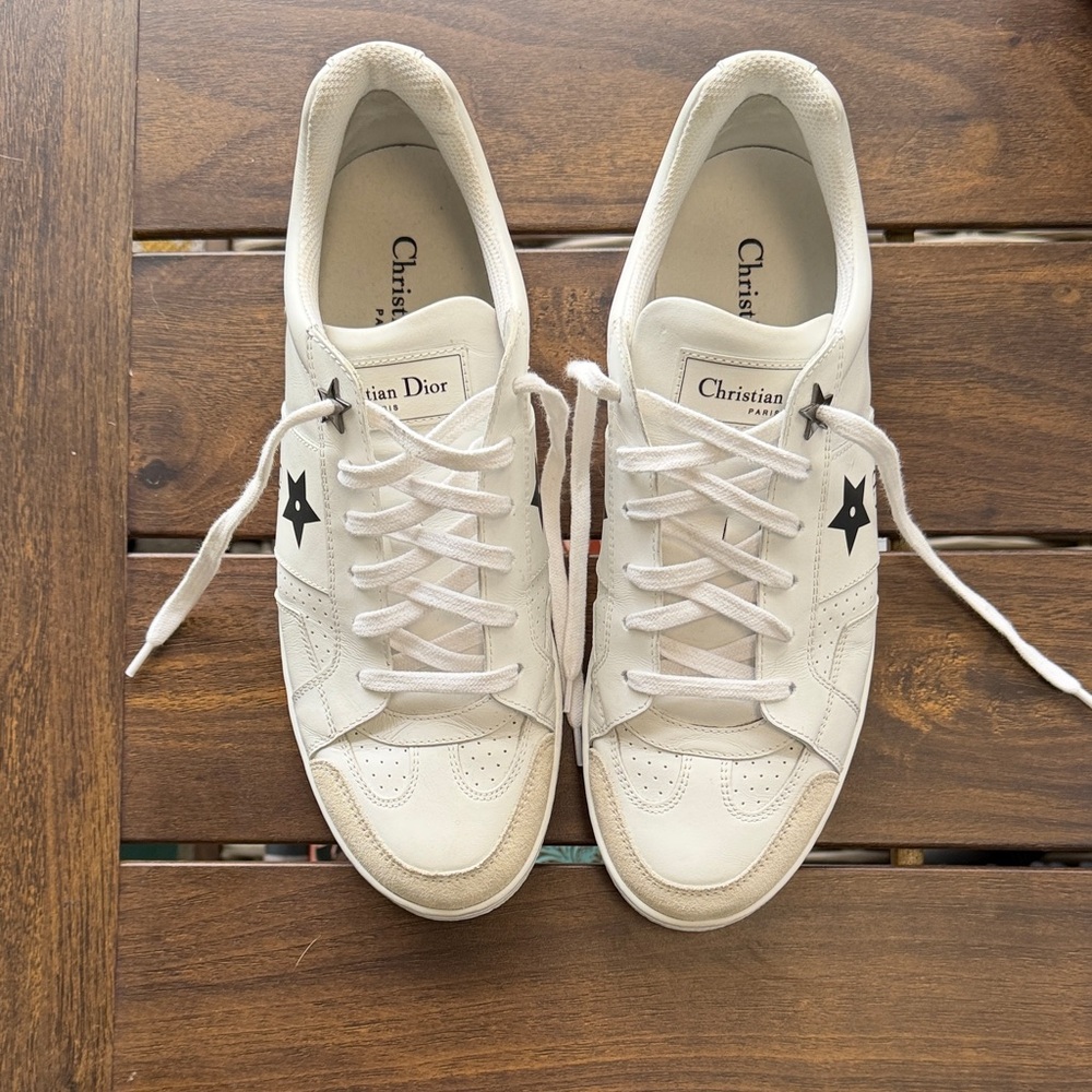 Christian Dior Star White Calfskin Sneakers